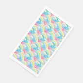 Whimsical Pastelpatroon met Harten en Regenbogen Servet (Hoek)
