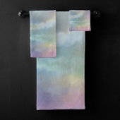 Whimsical Pastels | Dromerige gedempte regenboogmo Bad Handdoek