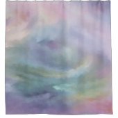 Whimsical Pastels | Dromerige gedempte regenboogmo Douchegordijn (Voorkant)