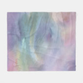 Whimsical Pastels | Dromerige gedempte regenboogmo Fleece Deken (Voorkant (Horizontaal))