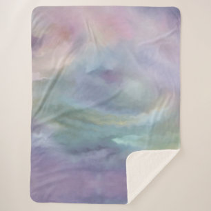 Whimsical Pastels   Dromerige gedempte regenboogmo Sherpa Deken