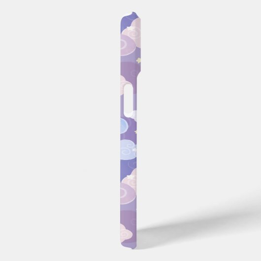 Whimsical pastelwolken en sterrenpatroon Case-Mate iPhone case (Achterkant / Rechts)