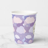Whimsical pastelwolken en sterrenpatroon papieren bekers (Rechts)