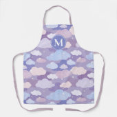 Whimsical pastelwolken en sterrenpatroon schort (Voorkant)