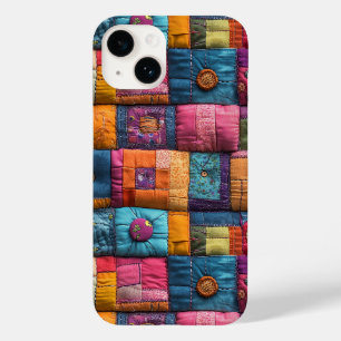 Whimsical Patchwork Quilt Patroon: kleurrijk ontwe Case-Mate iPhone 14 Hoesje