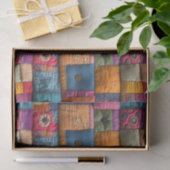 Whimsical Patchwork Quilt Patroon: kleurrijk ontwe Tissuepapier (Geschenk)