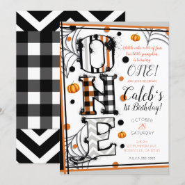 Whimsical Patroon Halloween Mashup 1e verjaardag Kaart