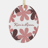 Whimsical Patterated Flowers door Hanger Ornament (Rechts)