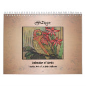 Whimsical Patterned Bird Calendar Kalender (Hoes)