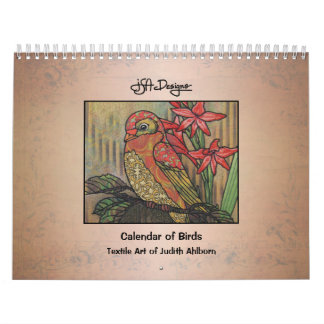 Whimsical Patterned Bird Calendar Kalender