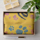 Whimsical "Pawsome MOM" Graphic met kleurrijke pot Tissuepapier (Geschenk)