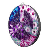 Whimsical Peace Sign Regulation Dartboard w/Darts Dartbord (Voorkant Rechts)