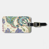 Whimsical Peacock Bagagelabel (Voorkant horizontaal)