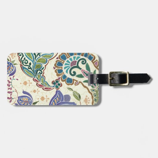 Whimsical Peacock Bagagelabel (Voorkant horizontaal)