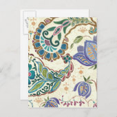 Whimsical Peacock Briefkaart (Voorkant / Achterkant)