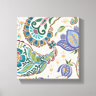 Whimsical Peacock Canvas Afdruk