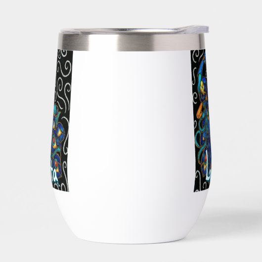 Whimsical Peacock Chalk Pastel Bird gepersonalisee (Links)