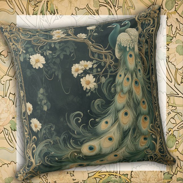 Whimsical Peacock Home Décor Accent Throw Pillow Kussen (Creator heeft geüpload)