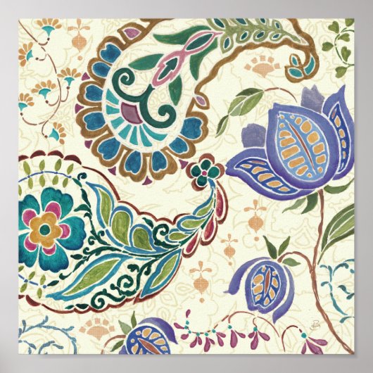 Whimsical Peacock Poster (Voorkant)