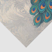 Whimsical Peacock Tissuepapier (Detail)