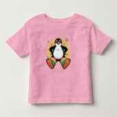 Whimsical Penguin Caroon Kinder Shirts (Voorkant)