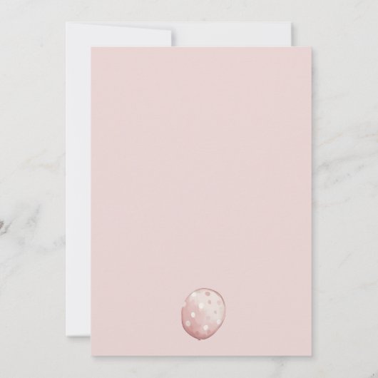 Whimsical Penguin Verjaardag |  roze Kaart (Achterkant)