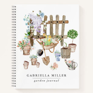 Whimsical Personalized Gardening Journal Notitieboek