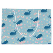 Whimsical Personalized Whale Groot Cadeauzakje (Achterkant)