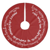 Whimsical Persoonlijke kleinkinderen noemen Grandp Kerstboom Rok (Voorkant)