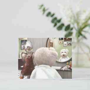 Whimsical Pet Barber Shop Aankondigingskaart