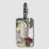 Whimsical Pet Barber Shop Bagagelabel (Voorkant (verticaal))