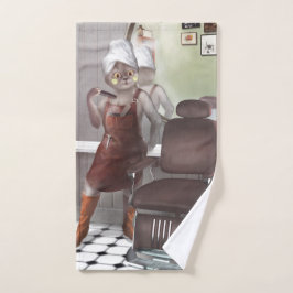 Whimsical Pet Barber Shop Handdoek