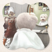Whimsical Pet Barber Shop Kartonnen Onderzetters (Voorkant)