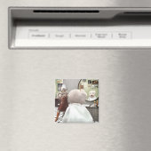 Whimsical Pet Barber Shop Magneet (Insitu (Vaatwasser))