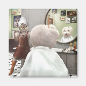 Whimsical Pet Barber Shop Magneet (Voorkant)