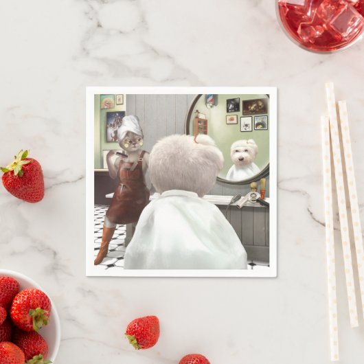 Whimsical Pet Barber Shop Servet (Insitu)