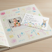 Whimsical Peter Rabbit Baby’s First Art Supplies   Informatiekaartje