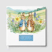 Whimsical Peter Rabbit Baby shower Gastboek Jongen Gastenboek (Voorkant)