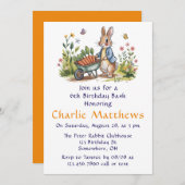 Whimsical Peter Rabbit Boy Verjaardag Bash Kaart (Voorkant / Achterkant)