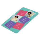 Whimsical Photo Afstuderen Invitation Lavender Magneet (Linkerzijde)