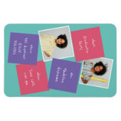 Whimsical Photo Afstuderen Invitation Lavender Magneet (Horizontaal)