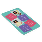 Whimsical Photo Afstuderen Invitation Lavender Magneet (Rechterzijde)