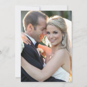 Whimsical Photo Wedding Reception Kaart (Achterkant)