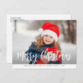 whimsical photomerry briefkaart voor kerstmis (Voorkant / Achterkant)