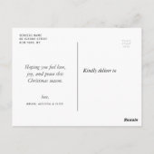 whimsical photomerry briefkaart voor kerstmis (Achterkant)