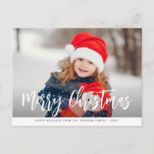 whimsical photomerry briefkaart voor kerstmis (Voorkant)