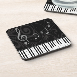 Whimsical Piano en Musical Notes Drankjes Onderzetter