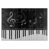 Whimsical Piano en Musical Notes Snijplank (Voorkant)
