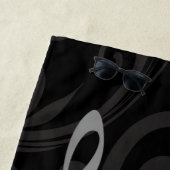 Whimsical Piano en Musical Notes Strandlaken (In situ)