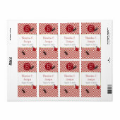 Whimsical Picknick Mini Wijnlabels Etiket (Full Sheet)